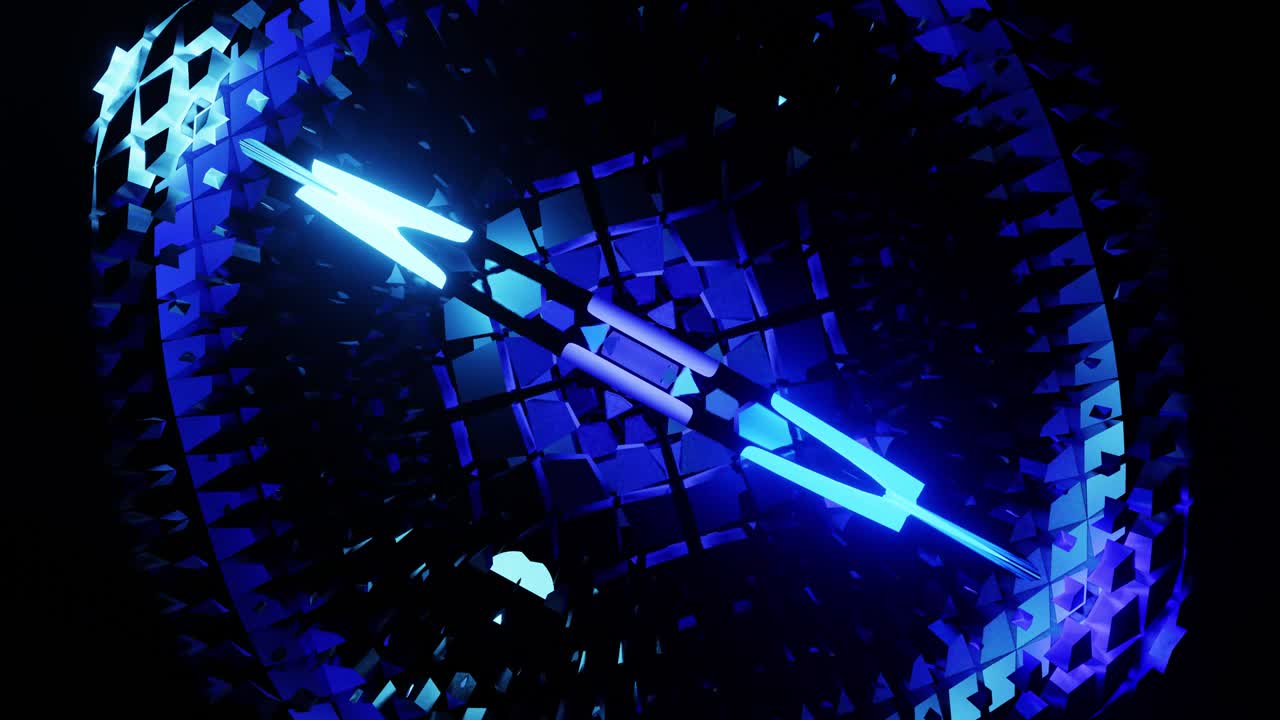파란 입자 완벽한 vj 루프 파티 화기 배경