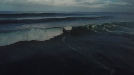 drone shot of the ocean in madeira