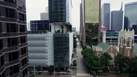 urban cityscape with modern and historic buildings