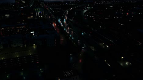 timelapse de la autopista milwaukee i-794, wisconsin, estados unidos