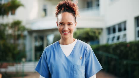 portrait of a smiling nurse