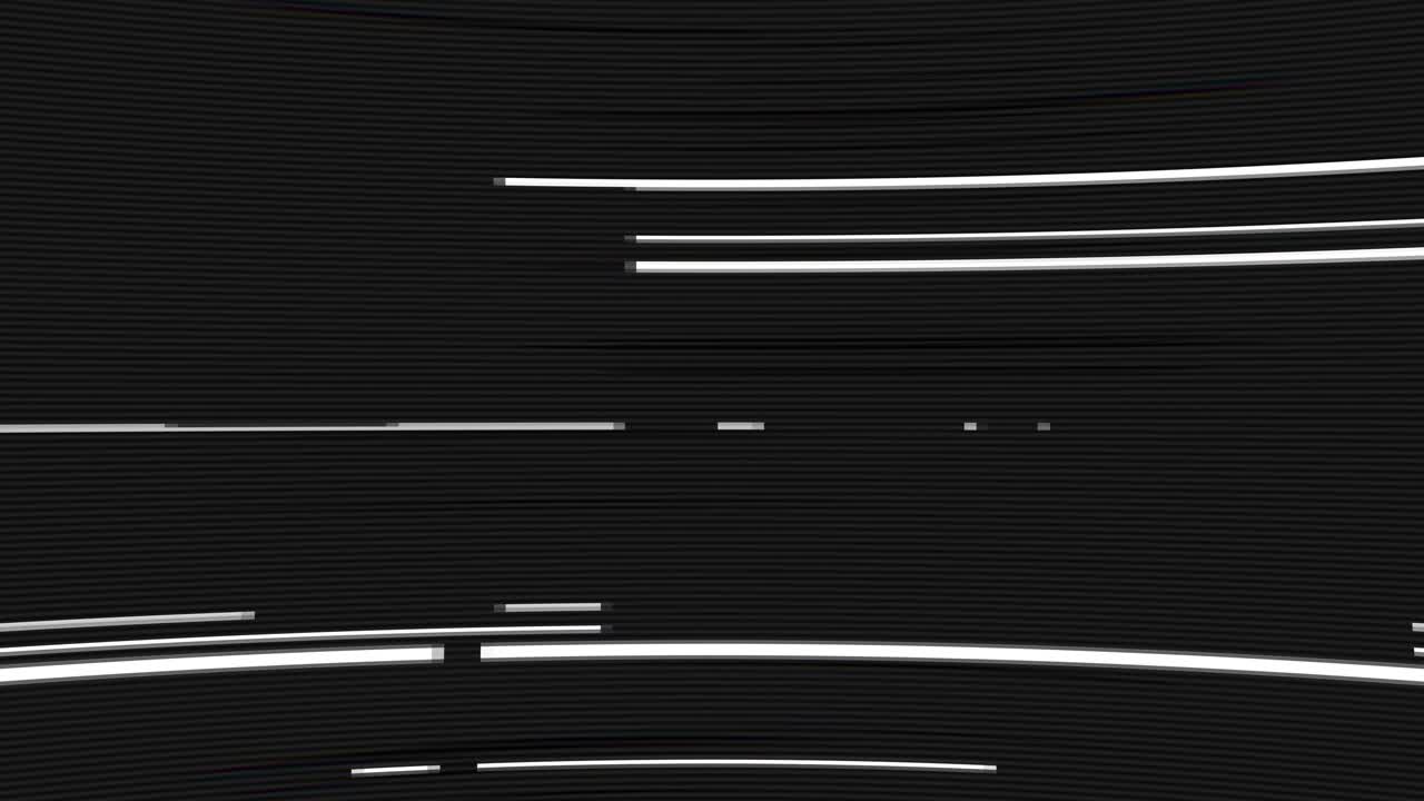 Digital tv signal distorted noise glitch overlay loop animation background tv signal being disrupted