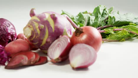 various vegetables placed on white background 4k 4k