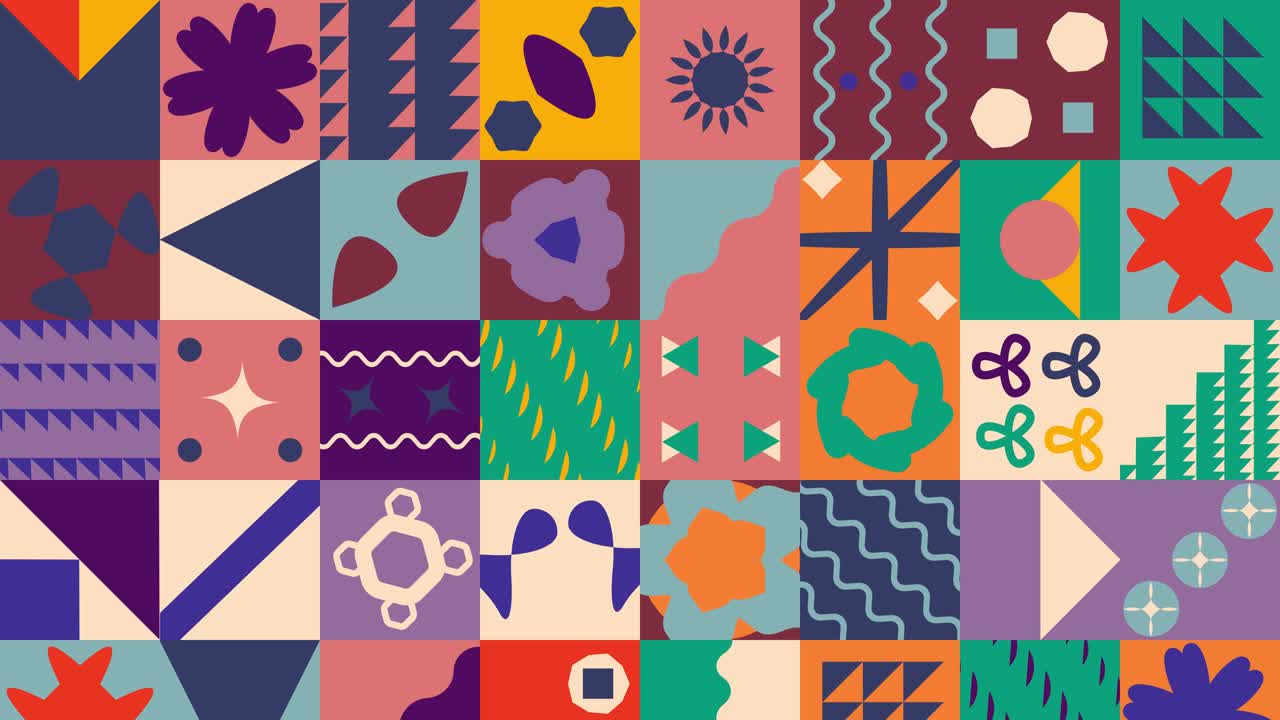 Geometric Color Animated Background
