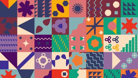 geometric color animated background