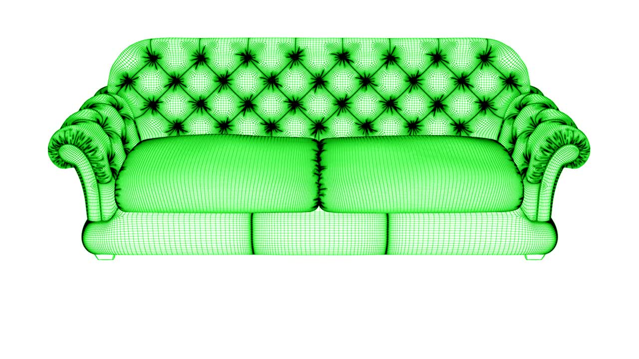 소파의 mesh looping 영상은 4k 해상도를 가지고 있습니다.