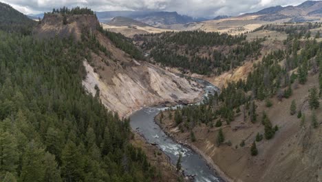 grand canyon of the yellowstone river valley
