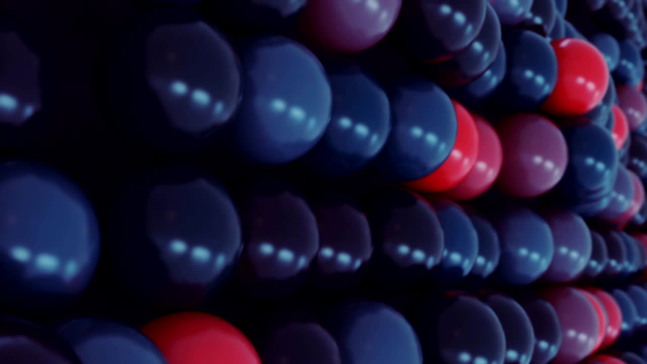 4k moléculas de esferas abstractas.