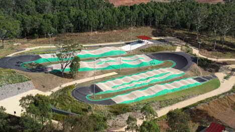 Aerial-shot-of-Wylde-Ride-BMX-park-in-Sydney