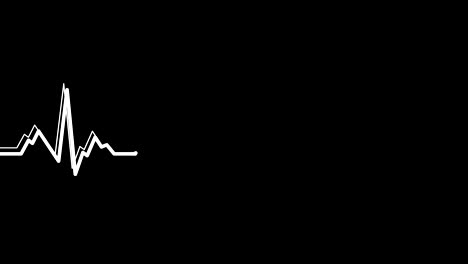 heartbeat monitor ekg line monitor shows heartthrob, seamlessly loop electrocardiogram medical screen with a graph of heart rhythm. 4k animation