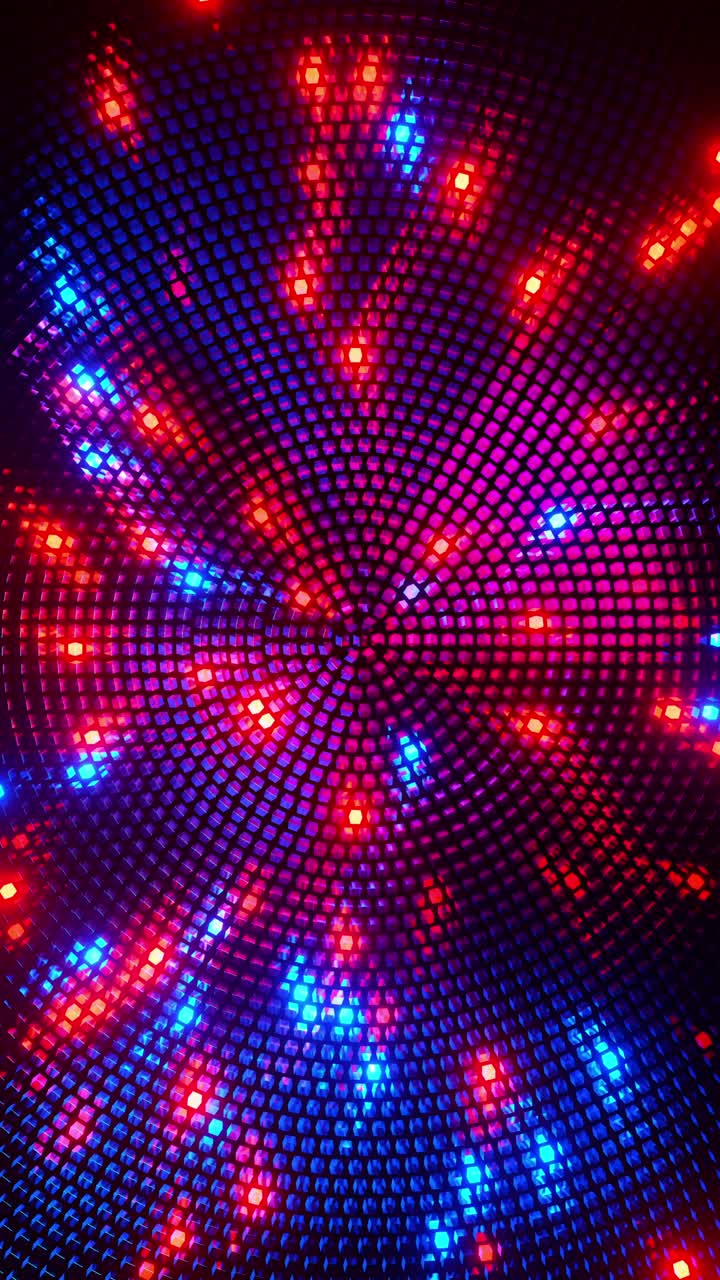 fondo colorido con muchas luces. animación en bucle vertical
