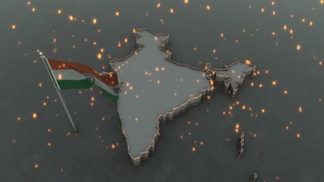 indian map background 4k