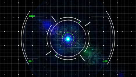 Animation of sight on black background