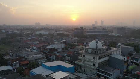 sunrise over a southeast asian city
