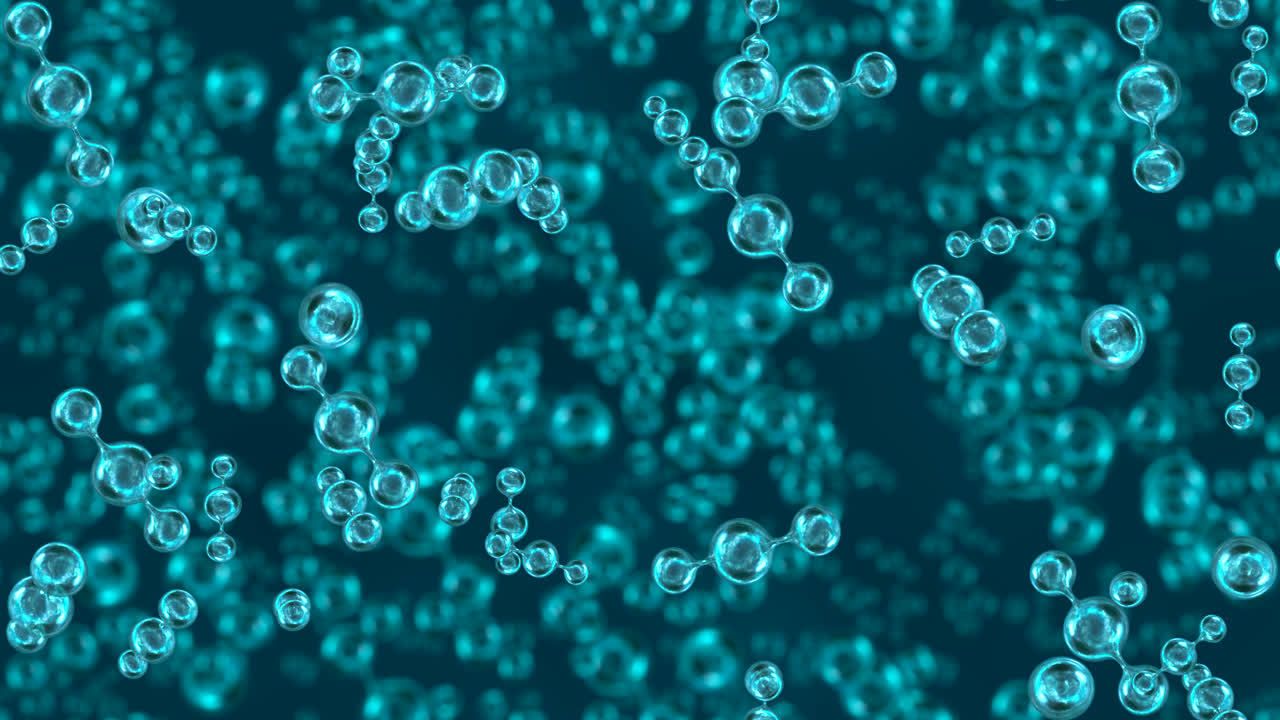 분자 co2 회전 배경 루프 타일