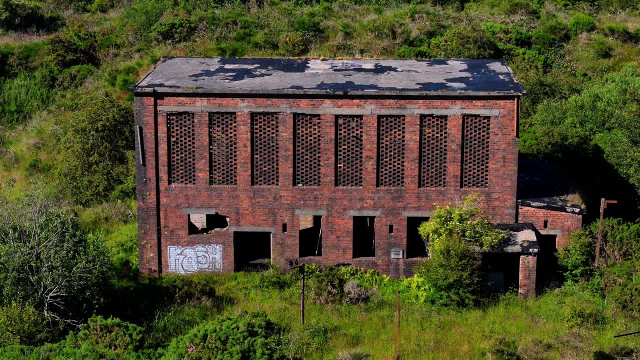 Abandoned Industrial Facilities, Damaged Buildings, Wartime Remains