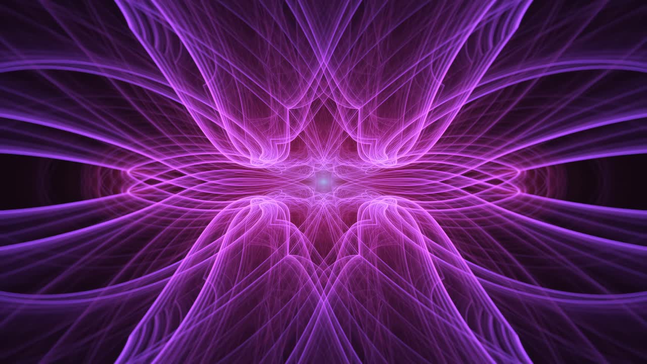 ipnotico intricato flusso geometrico modelli di mandala, frattale estasi astratta, ciclo infinito di risveglio spirituale flusso di energia, battiti visivi vortici di fantasia