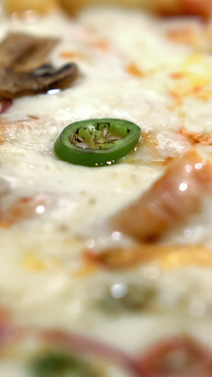 피자의 클로즈업