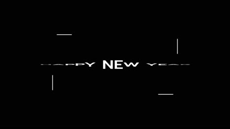 Modern-Happy-New-Year-text-in-frame-on-black-gradient