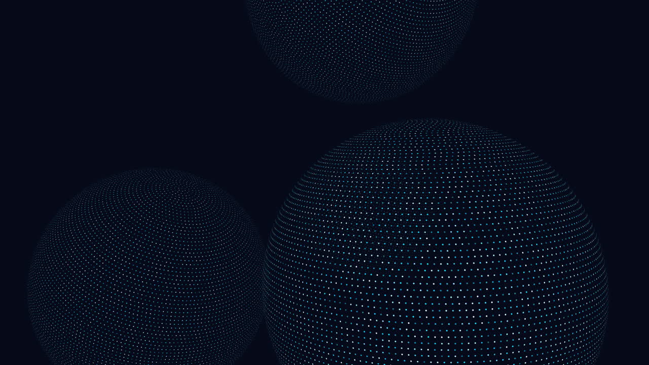 Symmetrical circular arrangement of dots on a dark background, creating an impactful visual pattern suitable for various uses like website design or presentation backgrounds