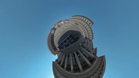 little planet format of munich in germany