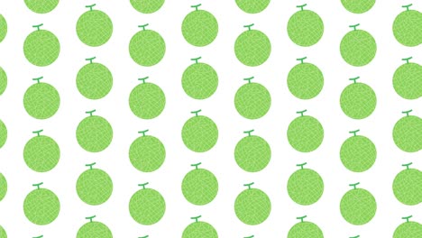 animación de bucle de ilustración de melón.