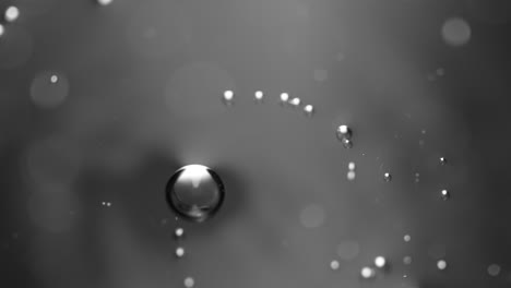 fondo abstracto de ciencia o arte con burbujas plateadas en aumento