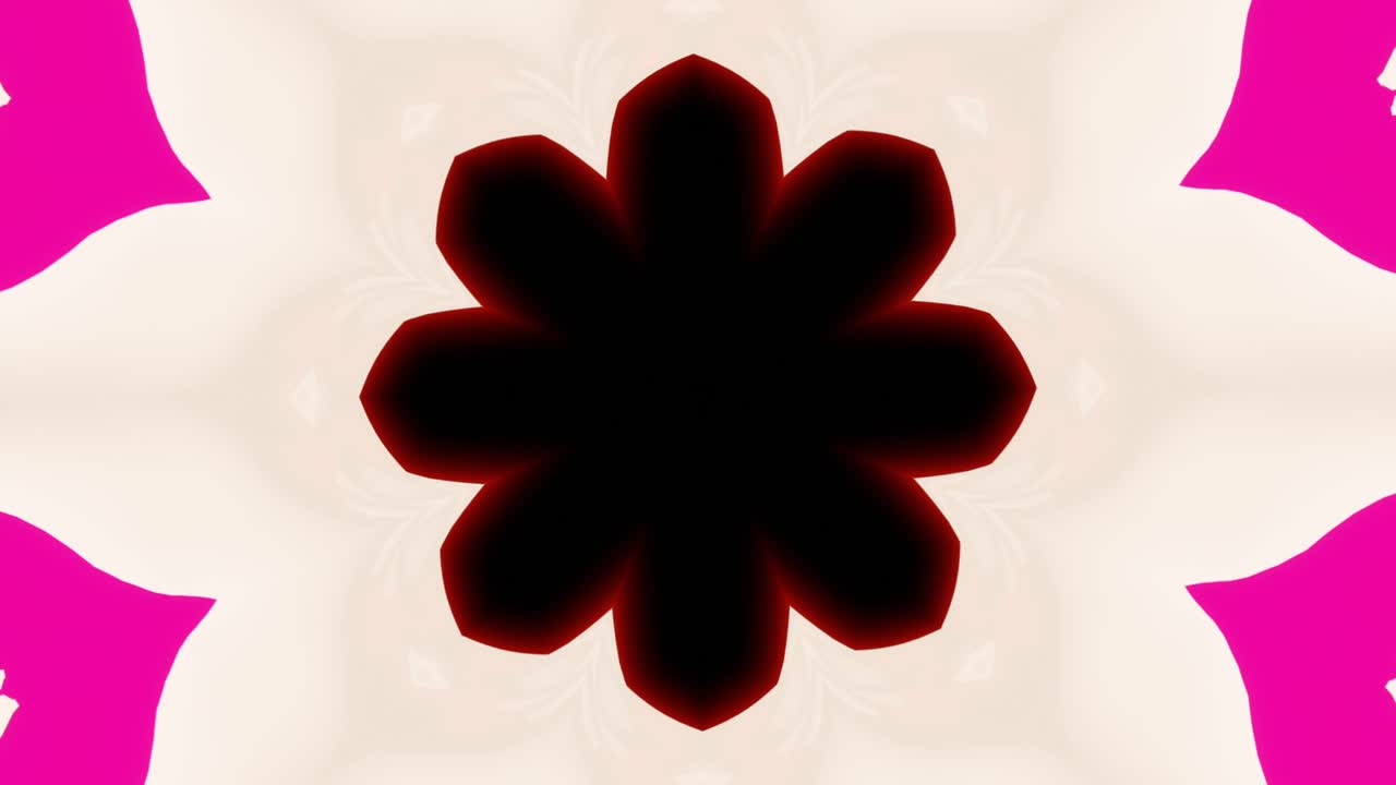 abstracto patrón de caleidoscopio geométrico rosado