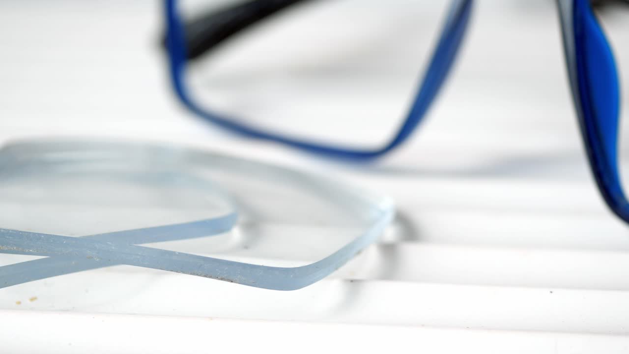 Broken Eyeglass Lenses