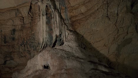 big stalactite structure inside a cave