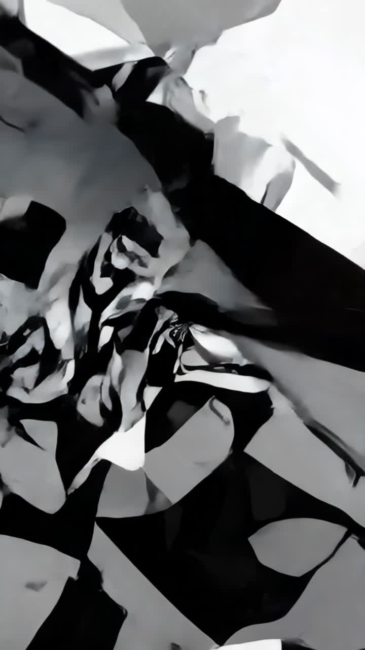 Disegno geometrico astratto in bianco e nero