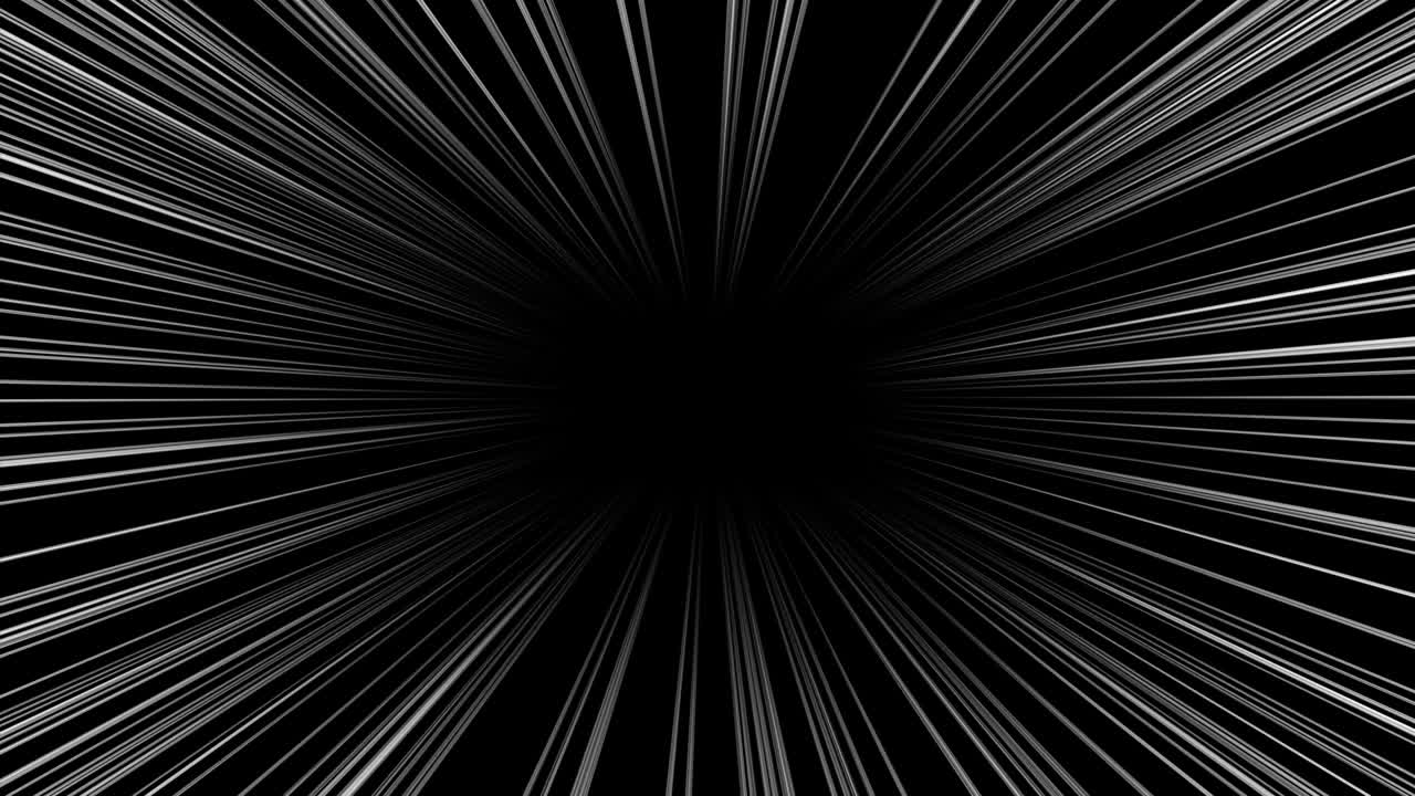 Motion graphics animata con linee concentrate in loop