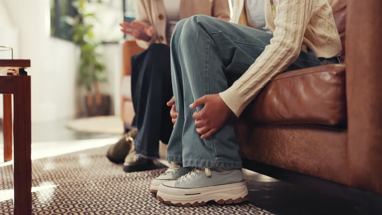 People Sitting on a Couch
