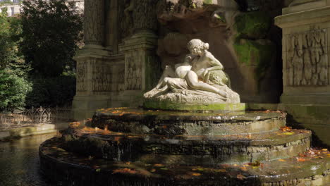 acis and galatea sculpture of medici fountain in luxembourg gardens paris