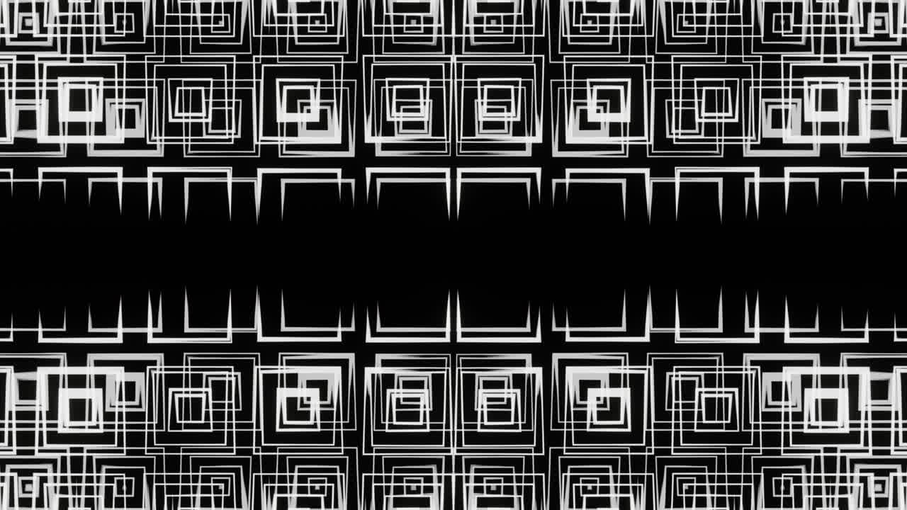 Black and white animation to visualize video shows and holidays