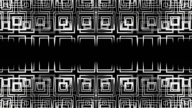 Black and white animation to visualize video shows and holidays