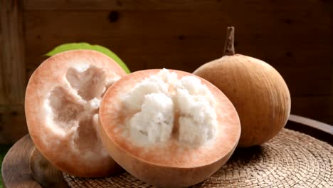 yellow santol tropical fruit of thailand.