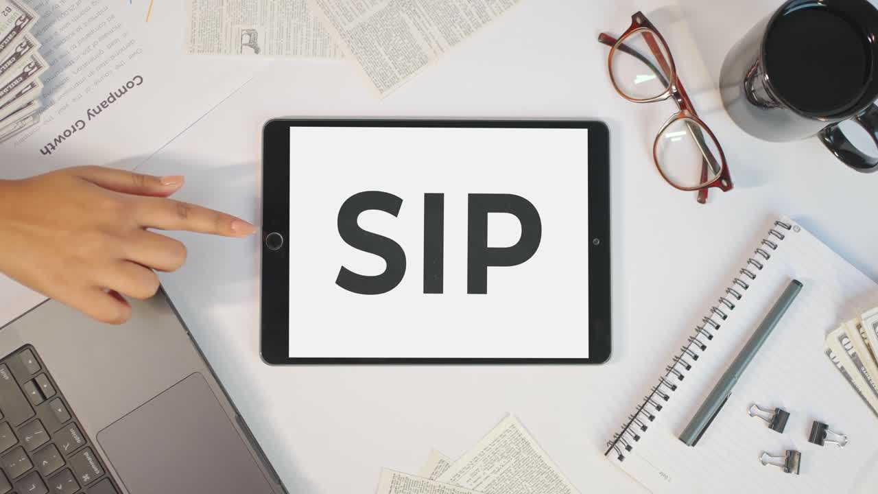 SIP DISPLAYING ON A TABLET SCREEN