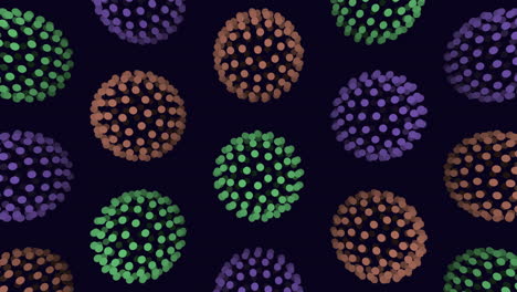 Neon-futuristic-sphere-pattern-with-rainbow-dots-on-dark-gradient