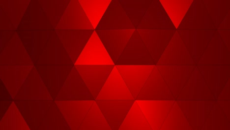 la superficie 3d de bajo poli abstract rojo naranja en bucle como fondo cg v2