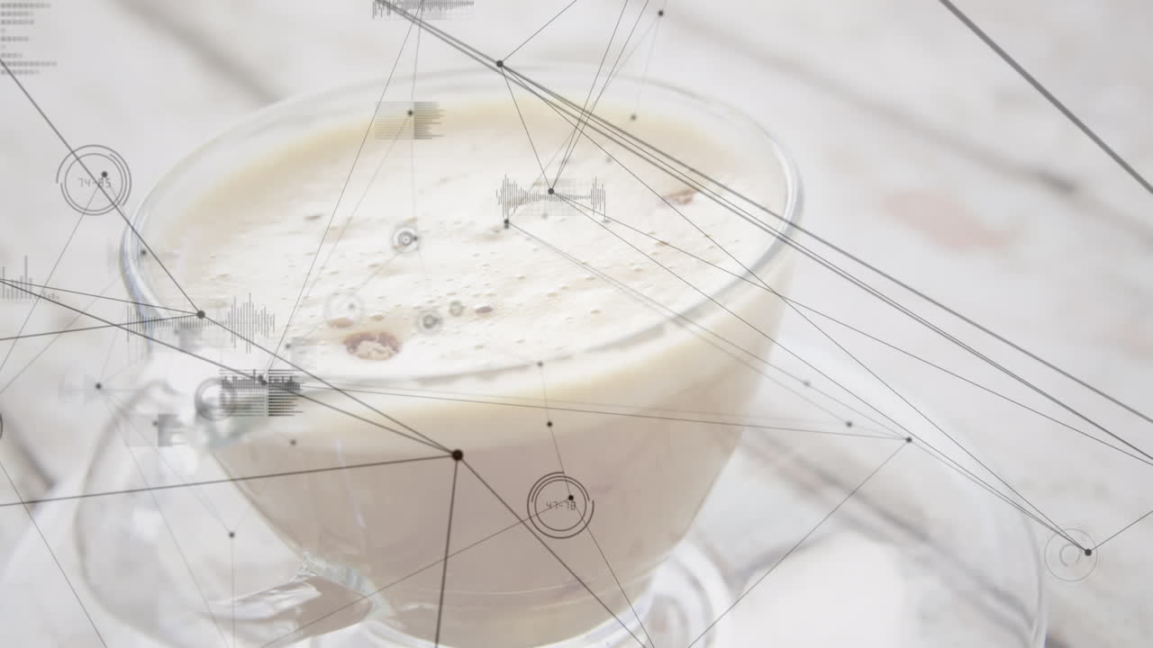 커피 한 잔을 마시면서 연결 네트워크와 통계의 애니메이션