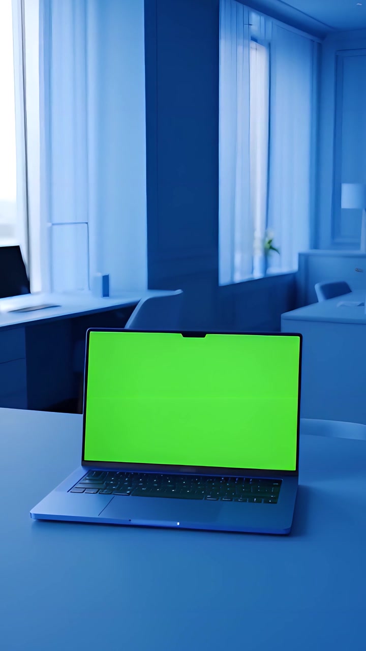 Laptop Green Screen Mockup Video 4K