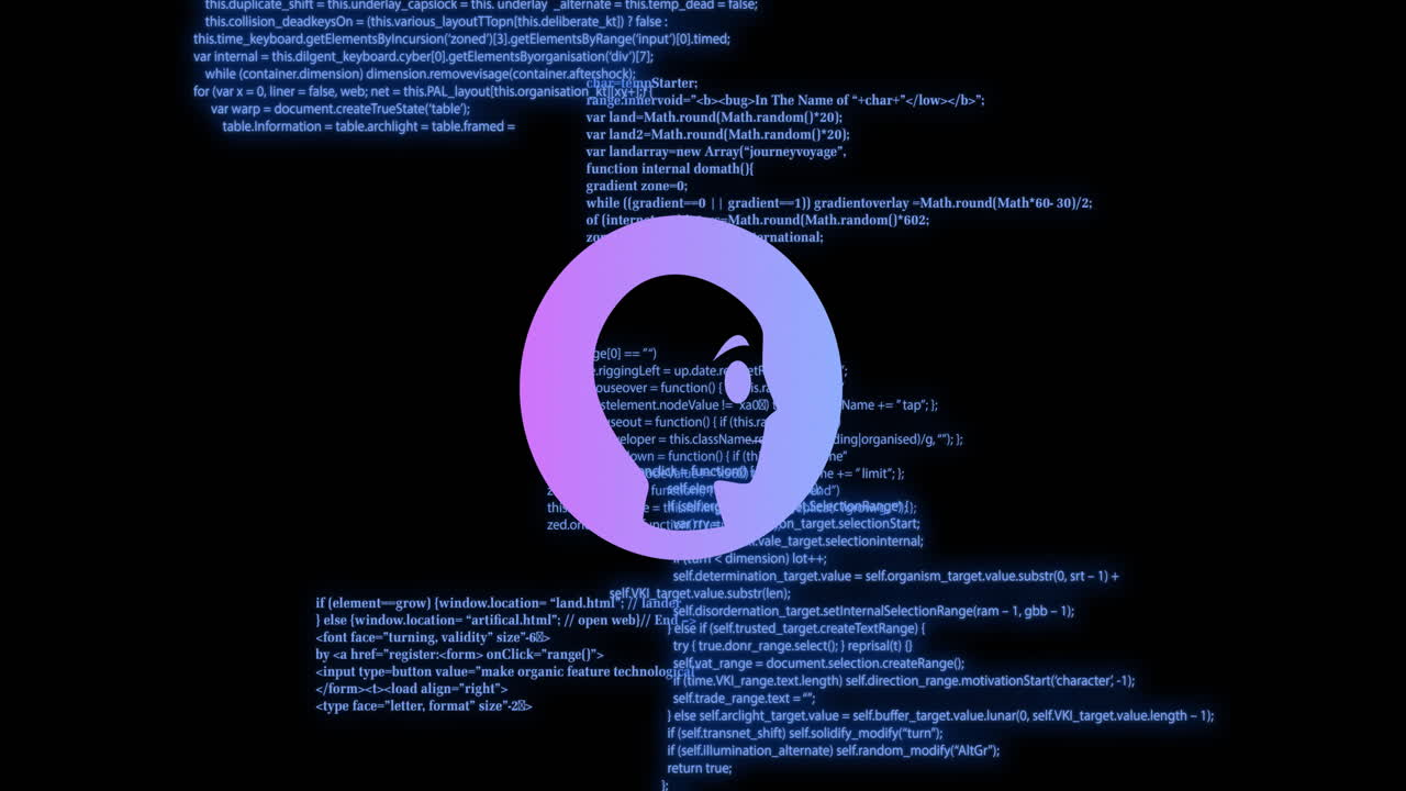 animación del procesamiento de datos de la ia a través de chat bot y placa de circuitos informáticos