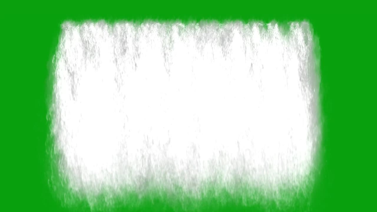 폭포 녹색 스크린 모션 그래픽