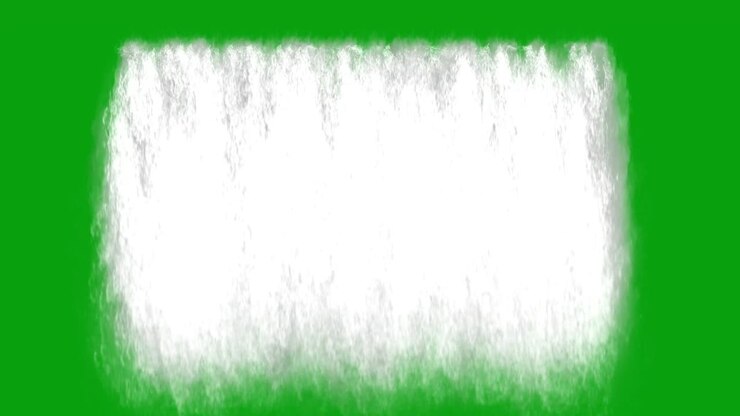 Waterfalls green screen motion graphics