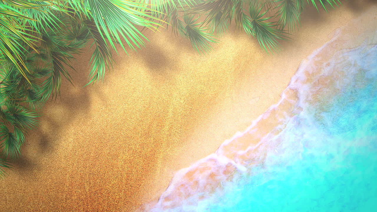 Closeup sandy beach with blue waves of ocean 3