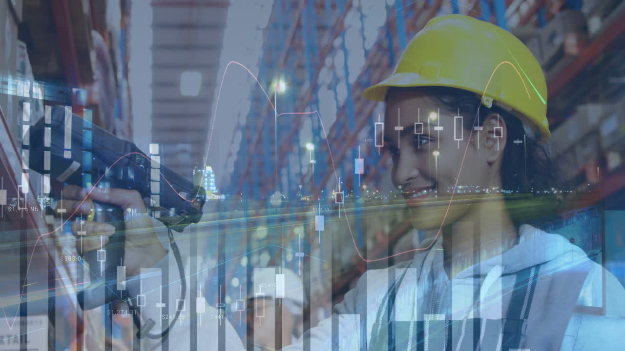 paquetes de escaneo de trabajador de almacén 4k