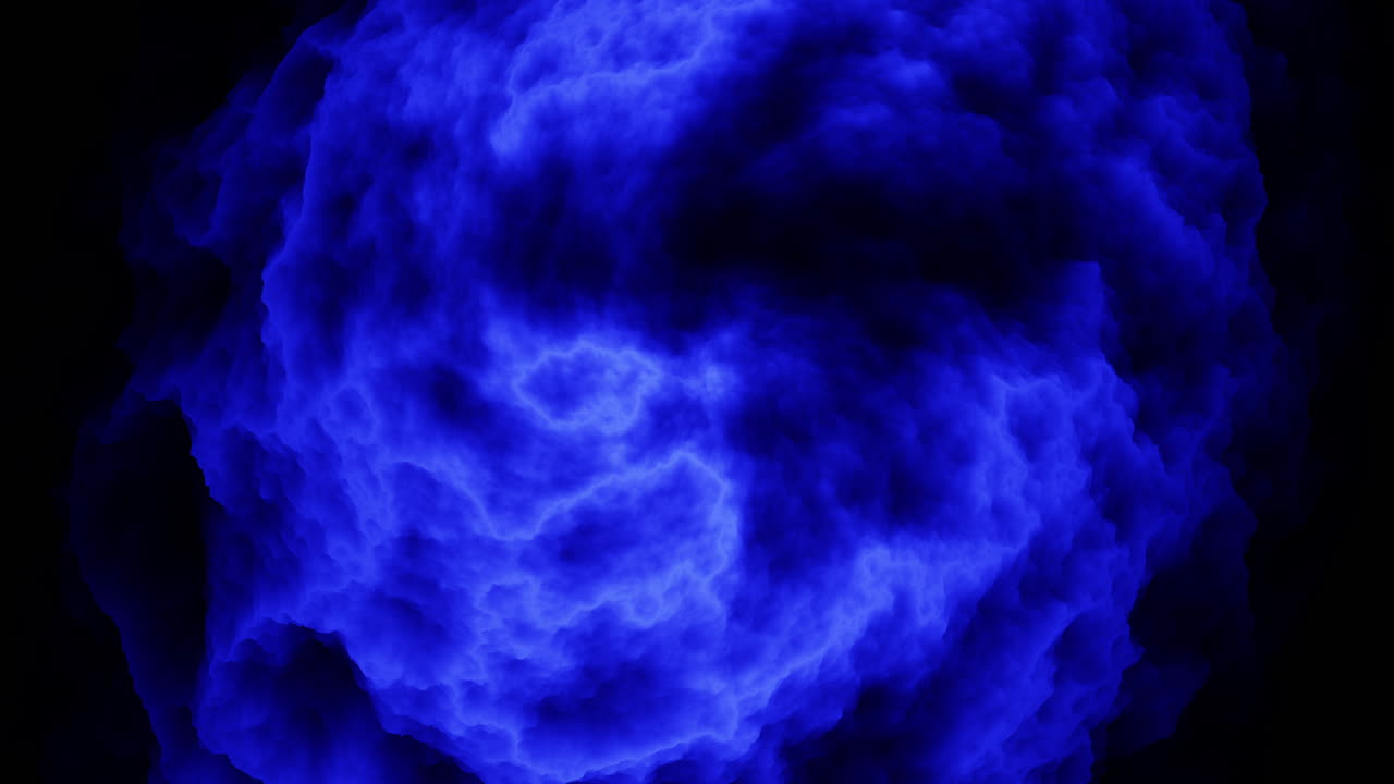 L'incantevole fiamma blu circondata da misterioso fumo nero