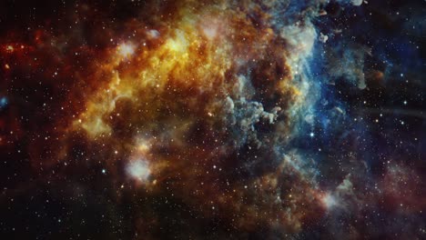 vuelo espacial de bucle exploración del espacio profundo viaje a la nebulosa rosetta también conocida como caldwell 49. 4k 3d exploración espacial en bucle a la nebunosa rosetta del campo estelar en la vía láctea.