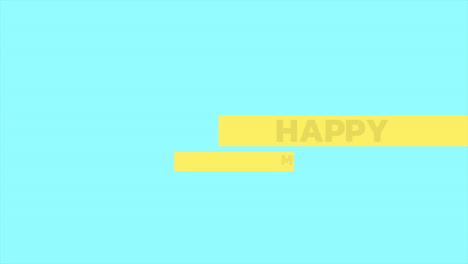 Happy-Mothers-Day-text-with-yellow-lines-on-fashion-blue-gradient